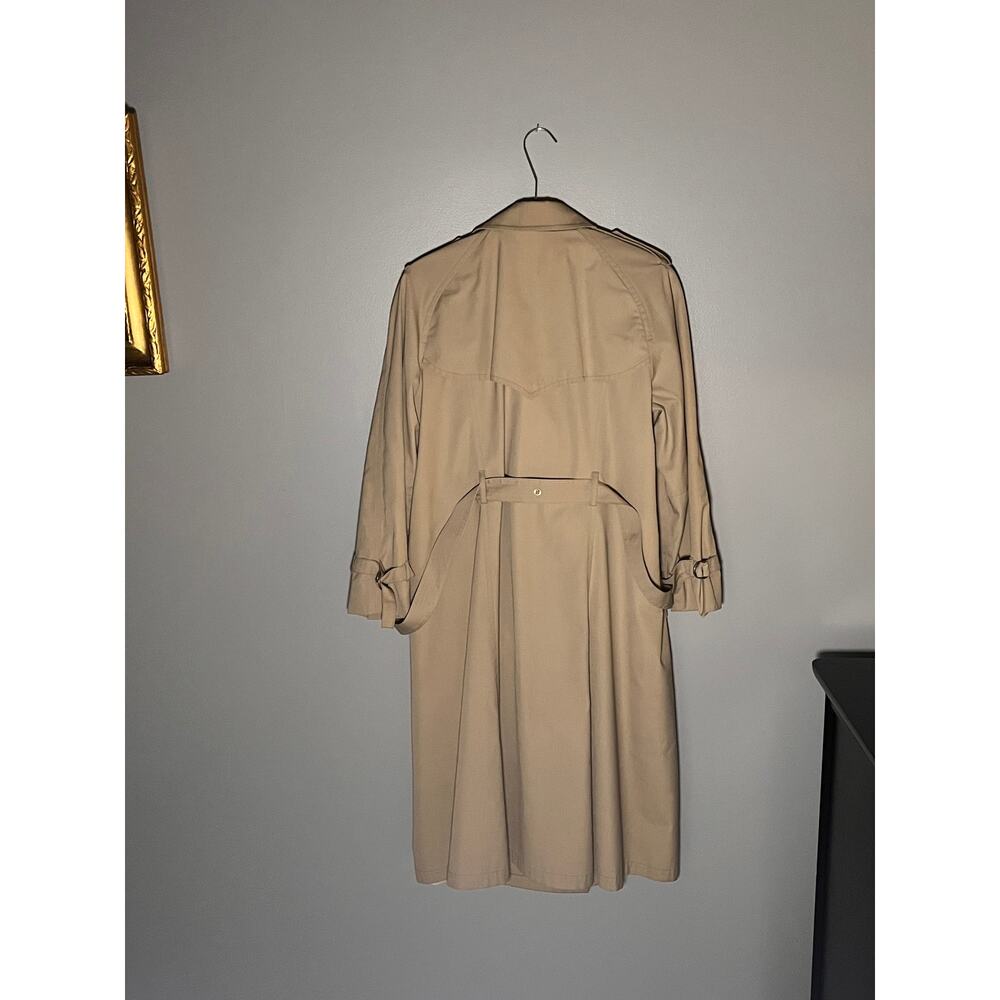 Vintage Women's London Fog Khaki Trench Coat Size 12 - Picture 4 of 5